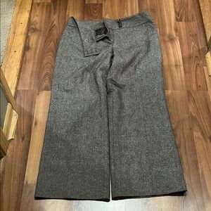 Ann Taylor Charcoal Wide Leg Trousers